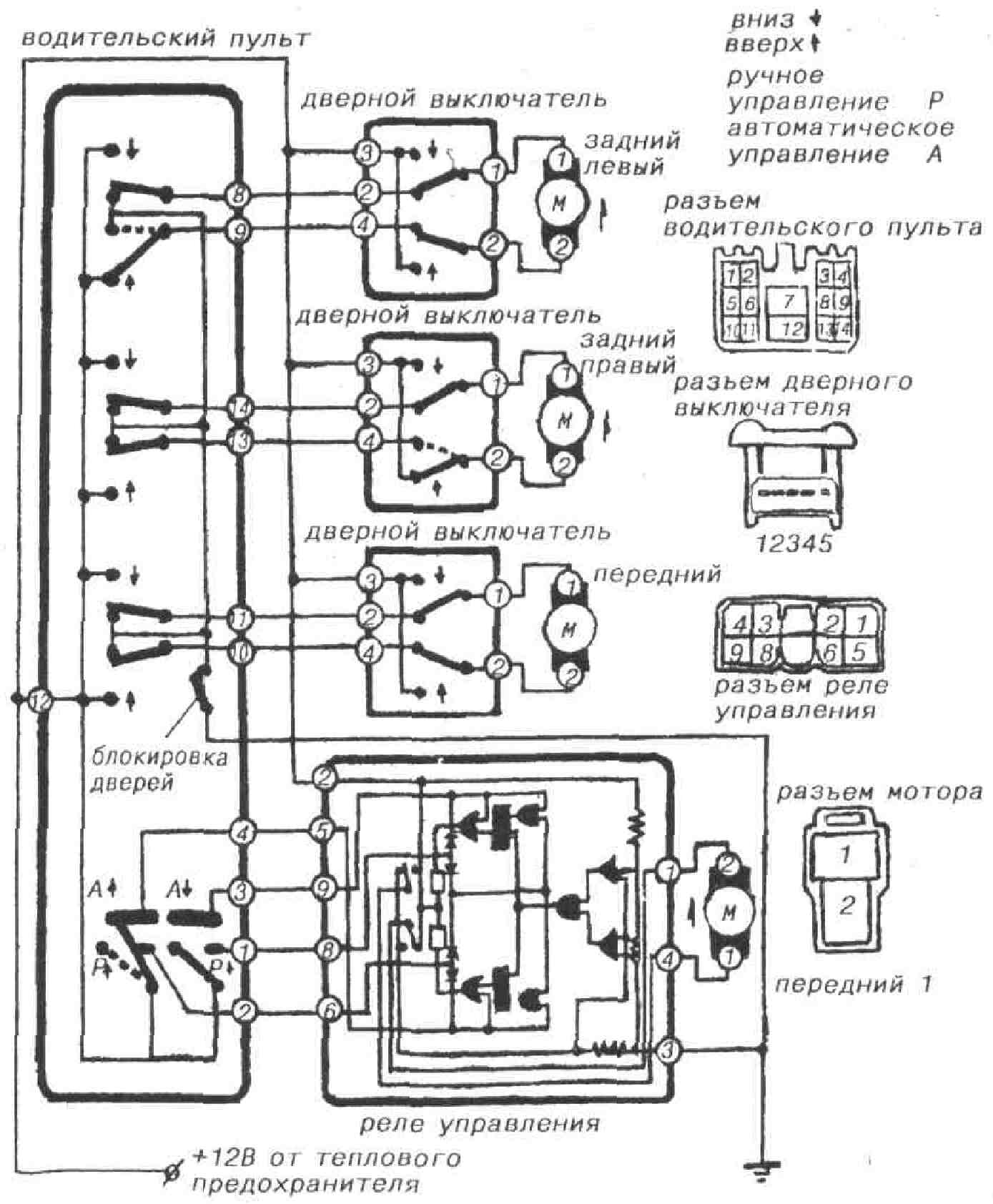 Схема работы указателя температуры двигателя